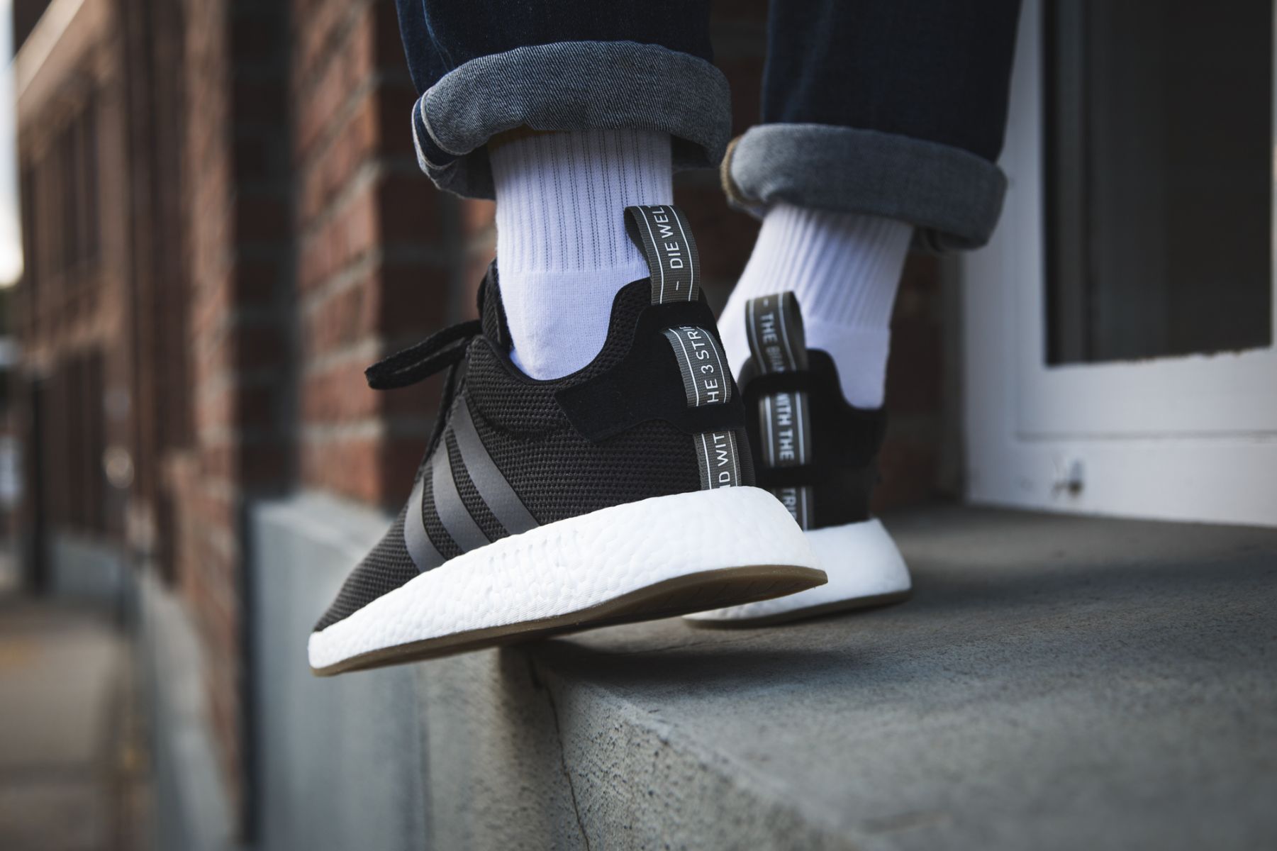 adidas NMD R2 Black Gum BY9917 Grailify